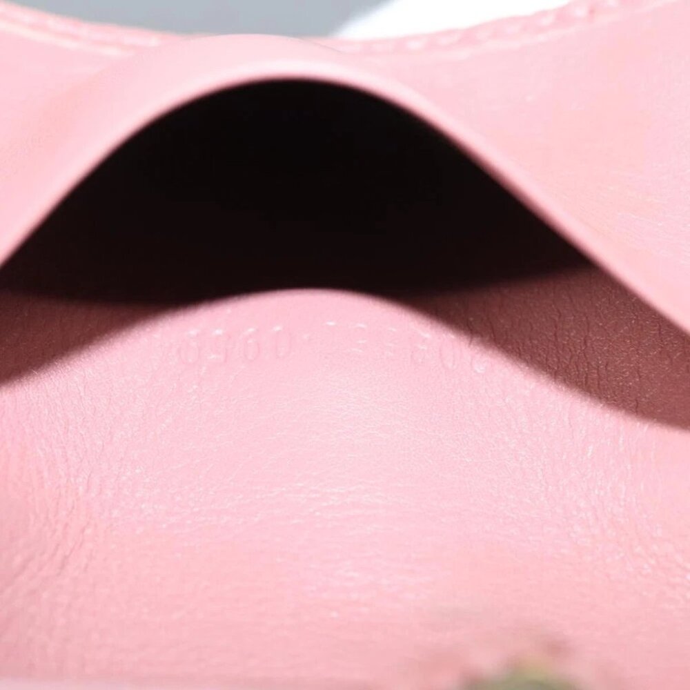 GUCCI GG Canvas Guccissima Key Case Leather Pink 203551 Auth am7751 - Picture 2 of 14